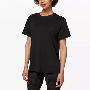 Lululemon Athletica All Yours Short Sleeve Black T-shirt in Size 10